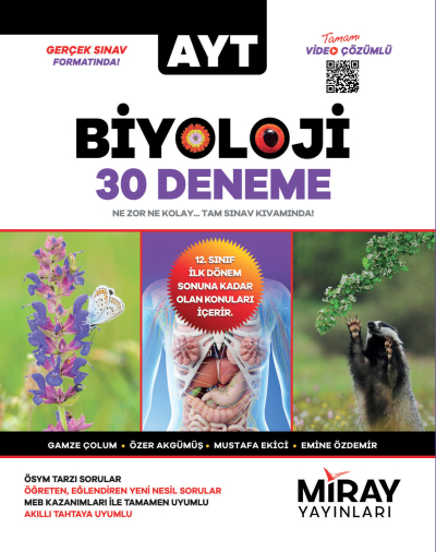 AYT Biyoloji 30 Deneme Miray Yayınları