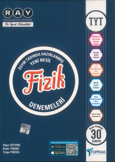 TYT Fizik RAY Konu Analizli 30 Deneme Toprak Yayıncılık Fotokopinci -