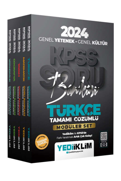 2024 KPSS GY GK Modüler Set Soru Bankası COĞRAFYA Fotokopinci -