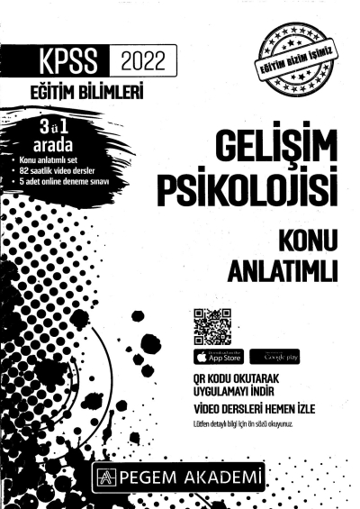 2022 KPSS Eğitim Bilimleri GELİŞİM PSİKOLOJİSİ KONU ANLATIM Fotokopinci -