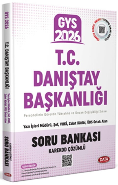 2026 T.C. Danıştay Başkanlığı GYS Soru Bankası Data Yayınları Fotokopinci -