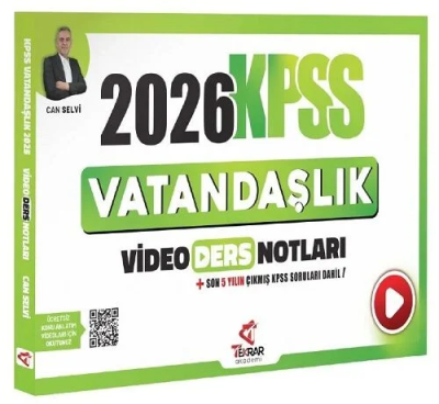 2026 KPSS Vatandaşlık Video Ders Notu Tekrar Akademi Yayınları Fotokopinci -
