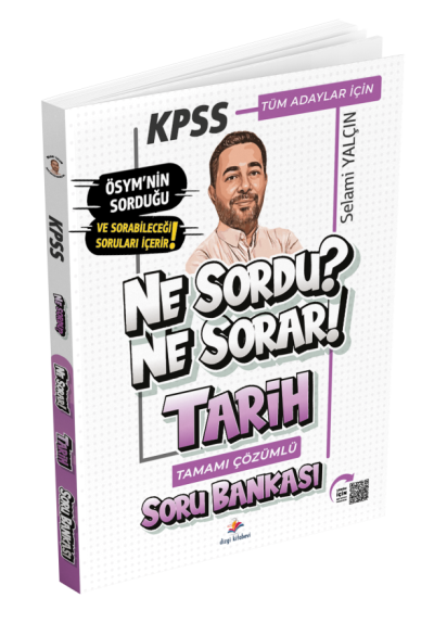 KPSS Tarih Ne Sordu Ne Sorar Soru Bankası Çözümlü Selami Yalçın Dizgi Kitap Yayınları Fotokopinci -