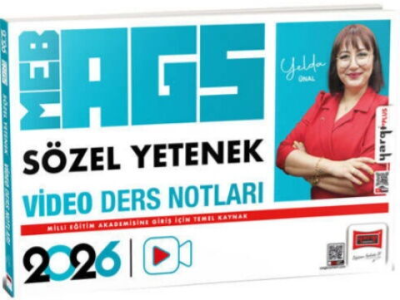 2026 MEB-AGS Öğretmen Adayları İçin Sözel Yetenek Video Ders Notları Yargı Yayınevi Fotokopinci -