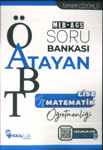 2025 ÖABT MEB-AGS Lise Matematik Öğretmenliği Atayan Soru Bankası Çözümlü Hoca Kafası Yayınları Fotokopinci -