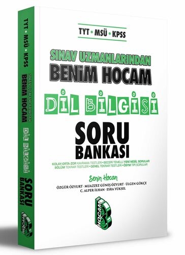TYT MSÜ KPSS Sınav Uzmanlarından Dil Bilgisi Soru Bankası Benim Hocam Yayınları Fotokopinci -