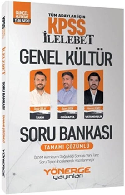 KPSS İlelebet Genel Kültür Soru Bankası Çözümlü Yönerge Yayınları (Tarih Coğrafya Vatandaşlık) Fotokopinci -