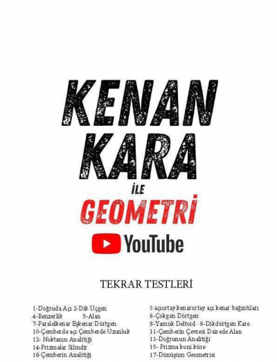 Kenan Kara Geometri Tekrar testleri Fotokopinci -