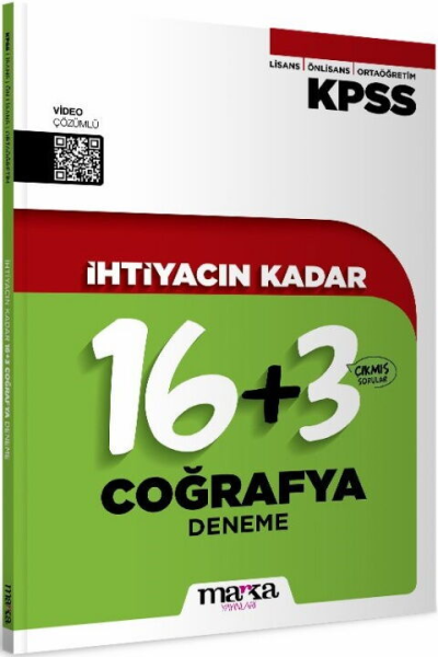 2026 KPSS İhtiyacın Kadar Coğrafya 19 Deneme Marka Yayınları Fotokopinci -