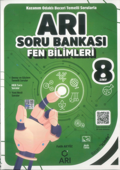 8. Sınıf Fen Bilimleri Arı Soru Bankası Arı Yayıncılık Fotokopinci -