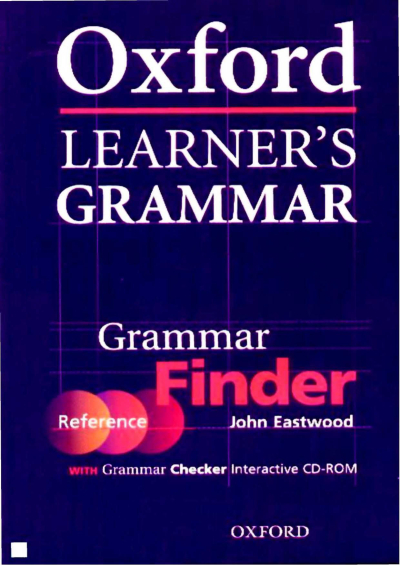 Oxford Learner's Grammar Grammar Finder Fotokopinci -