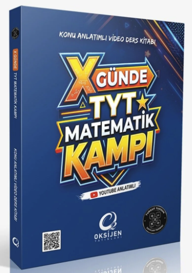 TYT X Günde Matematik Kampı Konu Anlatımlı Video Ders Kitabı Oksijen Yayınları Fotokopinci -
