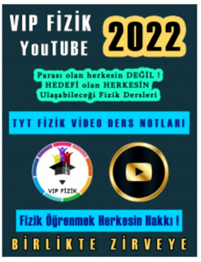 2022 Güncel TYT VİP FİZİK Video Serisi Fotokopinci -