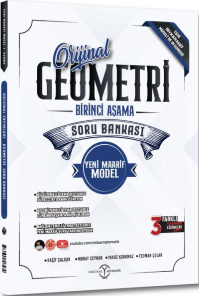 Geometri Maarif Birinci Aşama Soru Bankası Orijinal Yayınları Fotokopinci -