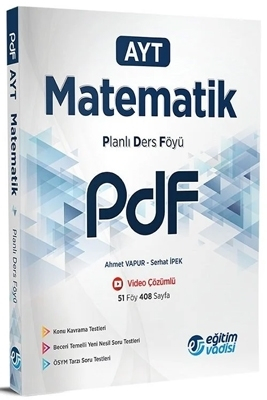 AYT Pdf Matematik Video Anlatım Destekli Eğitim Vadisi Yayınları Fotokopinci -