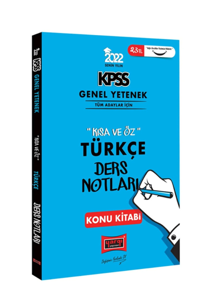 KPSS Türkçe Kısa ve Öz Ders Notları Konu Kitabı
