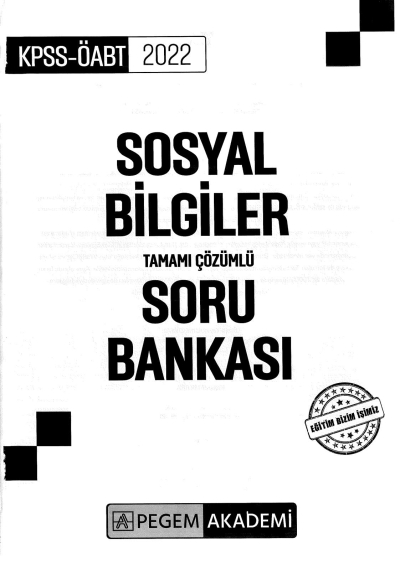 SOSYAL BİLGİLER TAMAMI ÇÖZÜMLÜ SORU BANKASI Fotokopinci -