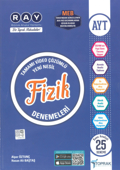AYT Fizik RAY 25 li Denemeleri Fotokopinci -