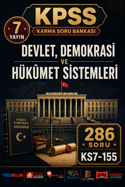 Devlet, Demokrasi ve Hükûmet Sistemleri 7 Yayın 286 Soru Fotokopinci -