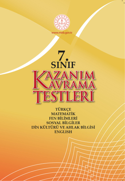 7. Sınıf Kazanım Kavrama Testleri (Tüm Dersler) Fotokopinci -