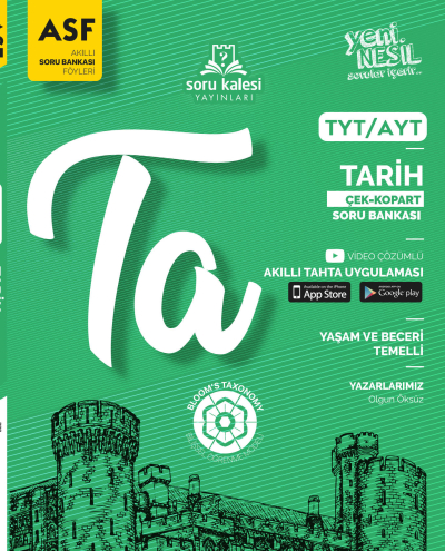 TYT AYT Tarih Çek Kopart Akıllı Soru Bankası Föyü Soru Kalesi Yayınları Fotokopinci -