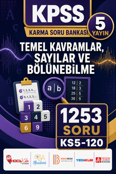 Temel Kavramlar, Sayılar ve Bölünebilme 5 Yayın 1253 Soru Fotokopinci -