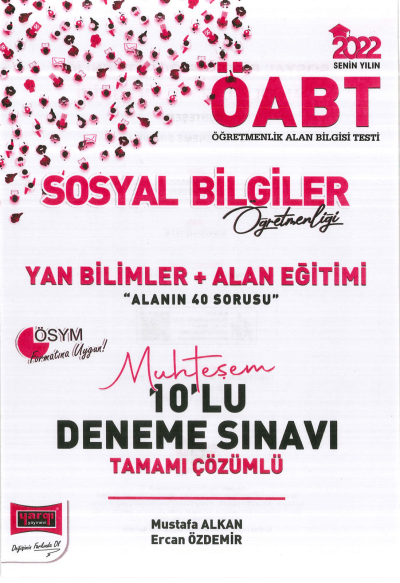 YAN BİLİMLER + ALAN EĞİTİMİ 10 DENEME SINAVI TAMAMI ÇÖZÜMLÜ Fotokopinci -