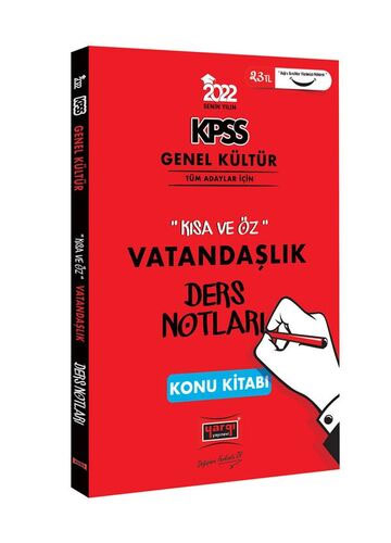 KPSS Genel Kültür Kısa ve Öz Vatandaşlık Ders Notları Konu Kitabı Fotokopinci -
