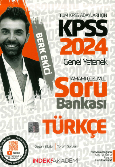 TÜRKÇE TAMAMI ÇÖZÜMLÜ SORU BANKASI İNDEKS AKADEMİ BERK EKİCİ Fotokopinci -