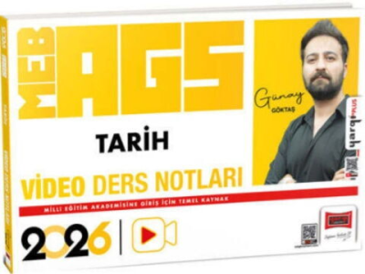 2026 MEB-AGS Öğretmen Adayları İçin Tarih Video Ders Notları Yargı Yayınevi Fotokopinci -