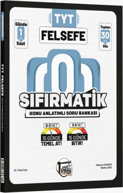 TYT Felsefe Sıfırmatik Konu Anlatımlı Soru Bankası Ders Platosu