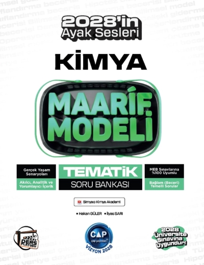 Üniversiteye Hazırlık Kimya Ders Platosu Maarif Modeli Tematik Soru Bankası Çap Yayınları Fotokopinci -