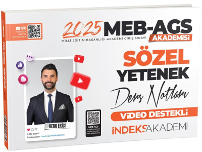 2025 MEB AGS Sözel Yetenek Video Ders Notları İndeks Akademi Yayıncılık