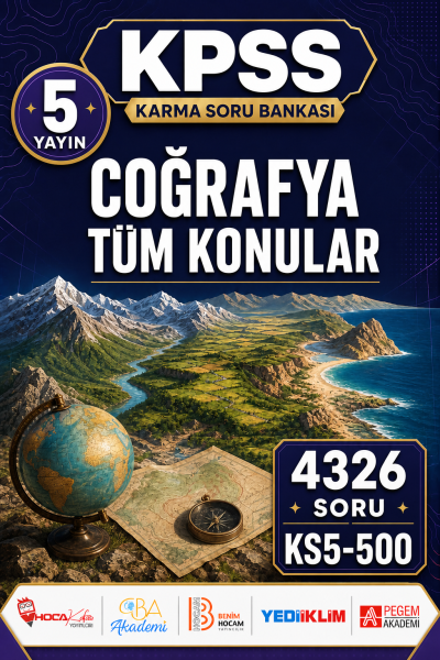 COĞRAFYA TÜM KONULAR 5 Yayın 4326 Soru Fotokopinci -