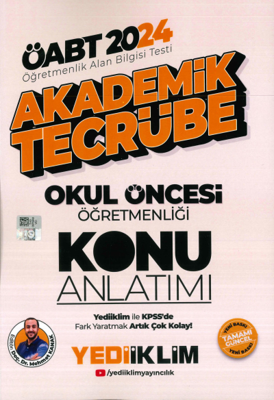 ÖABT OKUL ÖNCESİ ÖĞRETMENLİĞİ AKADEMİK TECRÜBE KONU ANLATIMI Fotokopinci -