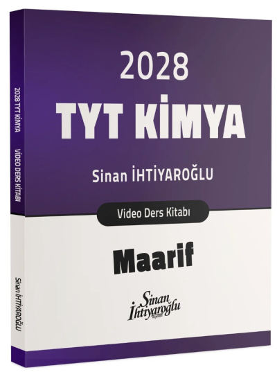 TYT Kimya Maarif Video Ders Kitabı Sinan İhtiyaroğlu