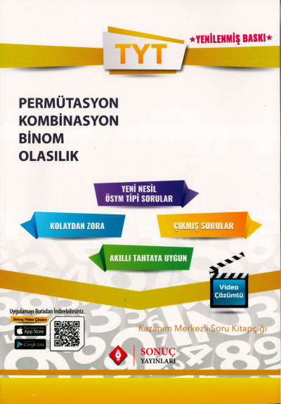 TYT PERMÜTASYON KOMBİNASYON BİNOM OLASILIK SORU KİTAPÇIĞI Fotokopinci -
