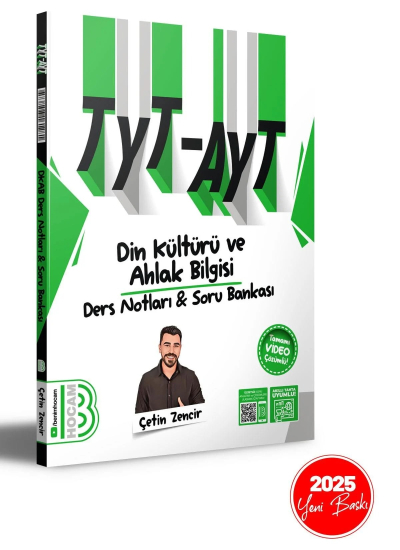 2025 TYT-AYT Din Kültürü ve Ahlak Bilgisi Ders Notları ve Tamamı Video Çözümlü Soru Bankası