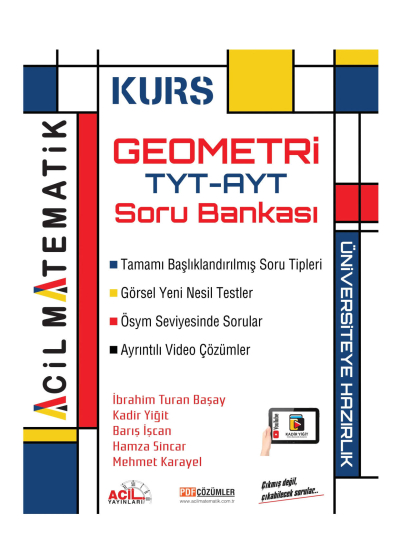 TYT AYT Geometri KURS Soru Bankası Acil Yayınları Fotokopinci -