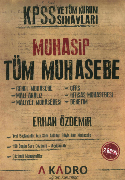 KPSS A Grubu Muhasip Tüm Muhasebe Konu Anlatımlı Çözümlü Sorular A Kadro Yayınları Fotokopinci -