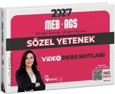 MEB-AGS Sözel Yetenek Video Ders Notları - Öznur Saat Yıldırım Hoca Kafası Yayınları Fotokopinci -