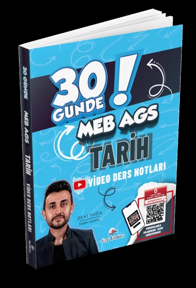 2026 MEB AGS 30 Günde Tarih Video Ders Notları Zeki Tuğa Dizgi Kitap Fotokopinci -
