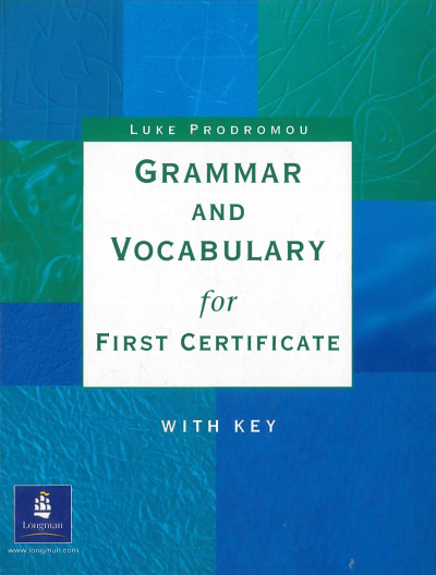 Grammar and Vocabulary for First Certificate With Key Fotokopinci -