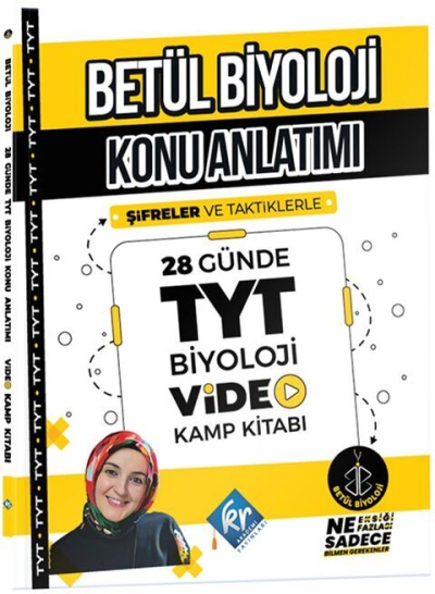 Betül Biyoloji Konu Anlatımı 28 Günde TYT Biyoloji Video Kamp Kitabı Fotokopinci -