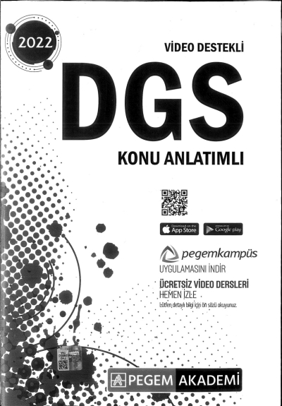 DGS KONU ANLATIMLI VİDEO DESTEKLİ Fotokopinci -