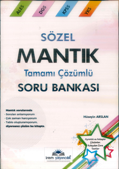 SÖZEL MANTIK TAMAMI ÇÖZÜMLÜ SORU BANKASI Fotokopinci -