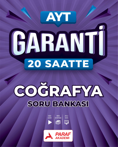 AYT Garanti 20 Saatte Coğrafya Soru Bankası Paraf Akademi Fotokopinci -