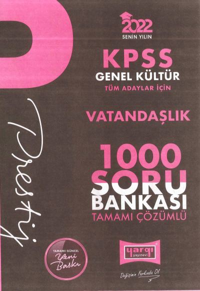 PRESTİJ VATANDAŞLIK TAMAMI ÇÖZÜMLÜ SORU BANKASI Fotokopinci -