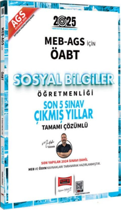 2025 MEB-AGS ÖABT Sosyal Bilgiler Öğretmenliği Son 5 Sınav Çıkmış Yıllar Yargı Yayınları Fotokopinci -