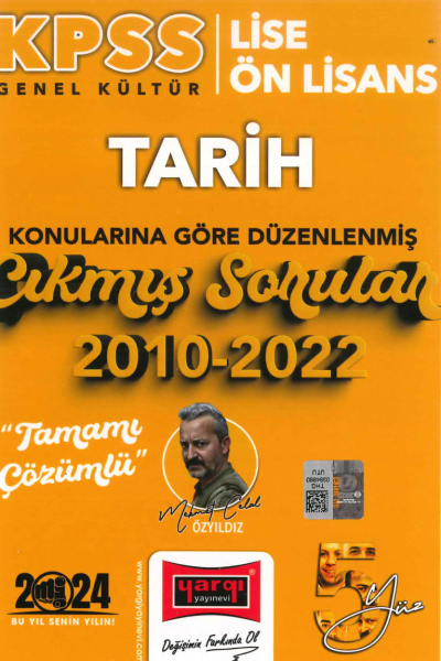 TARİH KONULARINA GÖRE DÜZENLENMİŞ 2010-2022 TAMAMI ÇÖZÜMLÜ ÇIKMIŞ SORULAR Fotokopinci -